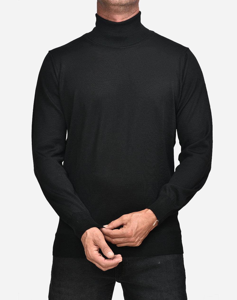 Ellemme Αντρικο Πλεκτο Ανδρας Ρουχα Μπλουζες Πλεκτα Black Συνθετικομαλλι 900 22