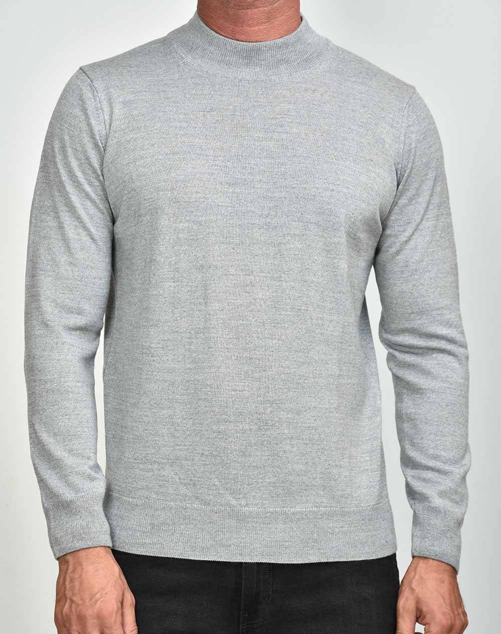 Ellemme Αντρικο Πλεκτο Ανδρας Ρουχα Μπλουζες Πλεκτα Lightgray Συνθετικομαλλι 899 896