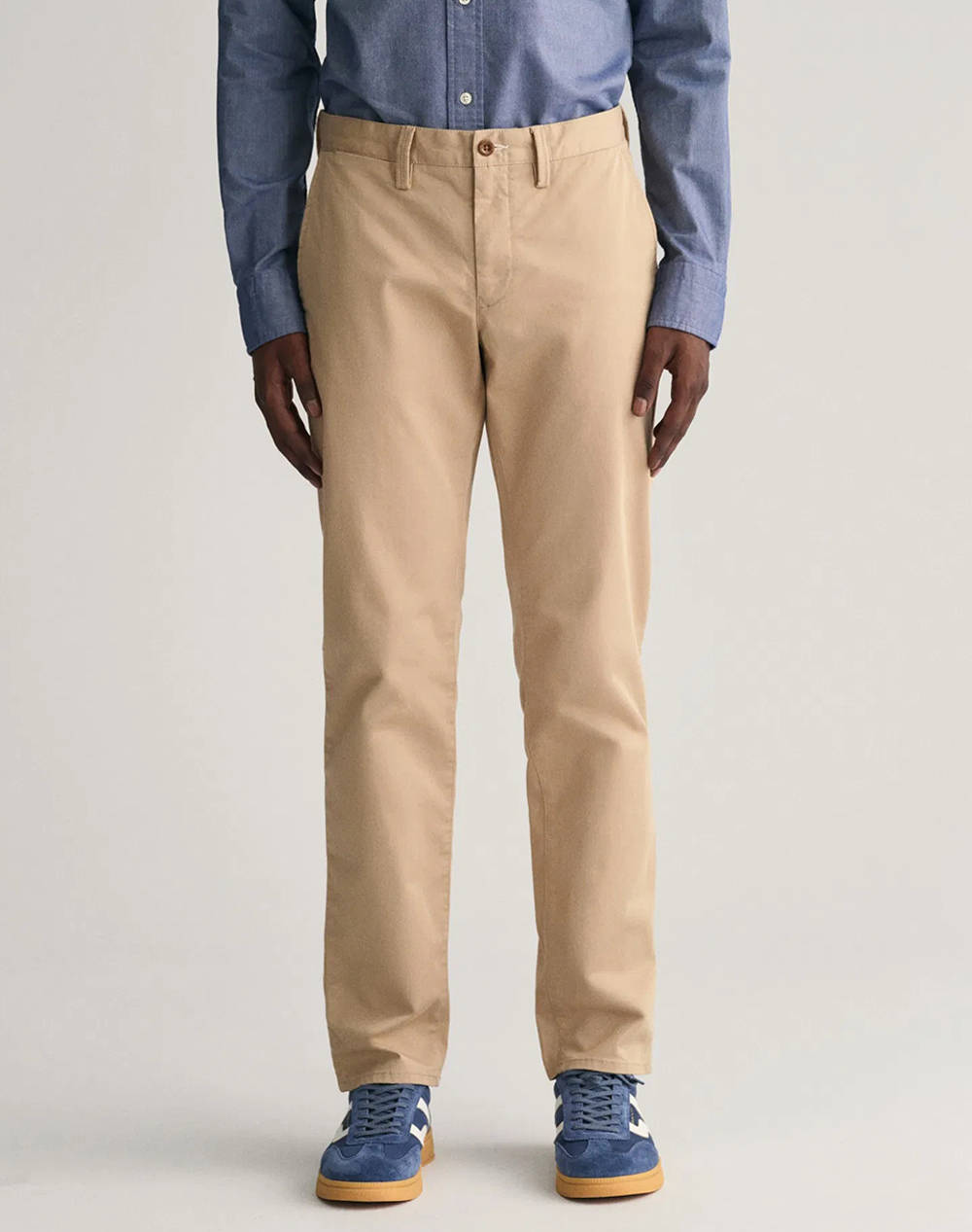 Gant Παντελονι Slim Twill Chinos Ανδρας Ρουχα Παντελονια Chinos Biege Βαμβακιμε Ελαστανσυνθετικο 3G1505221 34 248