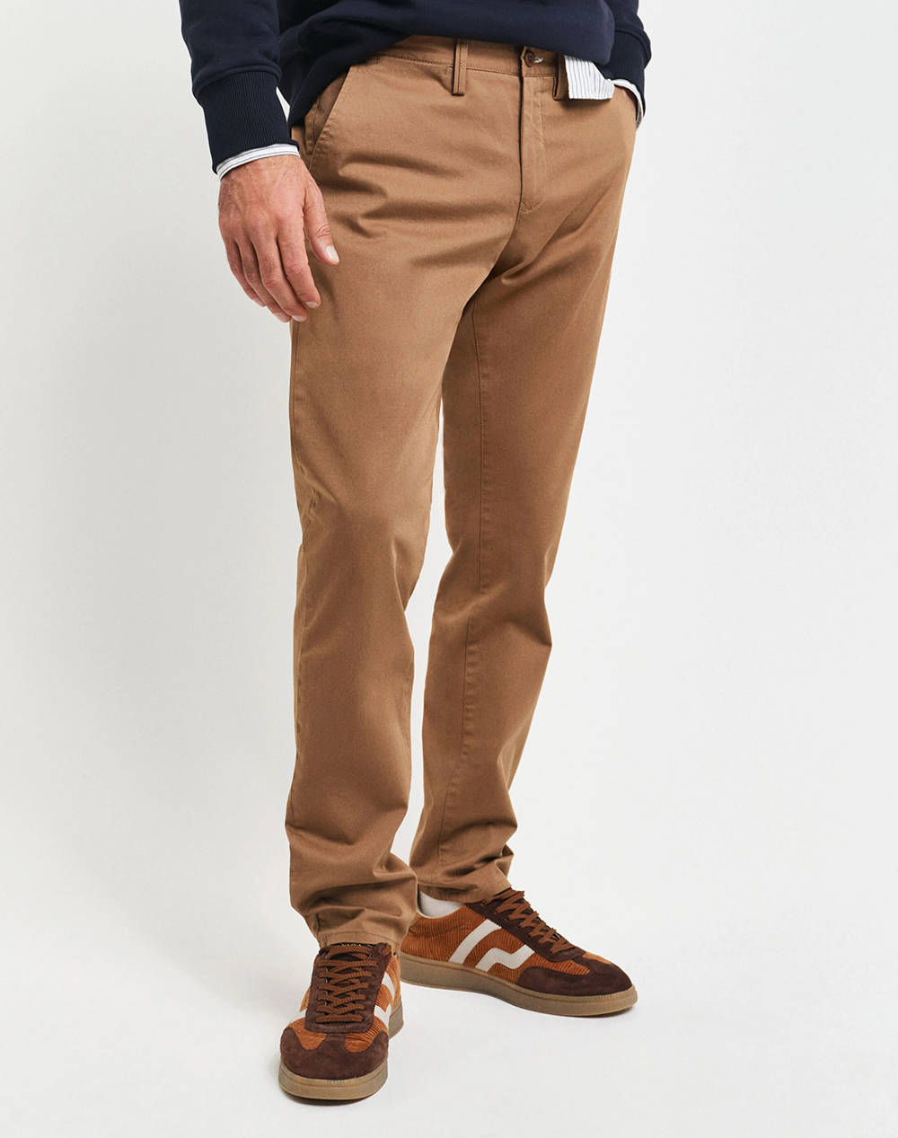 Gant Παντελονι Slim Twill Chinos Ανδρας Ρουχα Παντελονια Chinos Camel Βαμβακιμε Ελαστανσυνθετικο 3G1505221 34 210