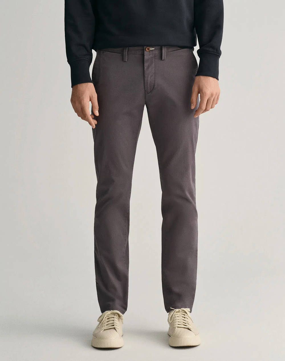 Gant Παντελονι Slim Twill Chinos Ανδρας Ρουχα Παντελονια Chinos Darkslategrey Βαμβακιμε Ελαστανσυνθετικο 3G1505221 34 162