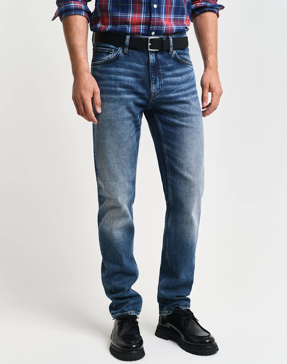 Gant Regular Gant Jeans Men Clothes Trousers Jeans Darkblue Cotton,Elastic,Synthetic 3G1000261 34 973 Male Jeans Blue