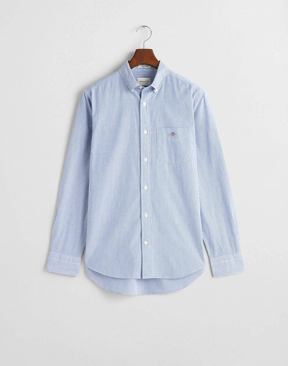 Gant Υποκαμισο Μμ Reg Poplin Shirt Ανδρας Ρουχα Πουκαμισα Ciel Βαμβακι 3G3000100 436