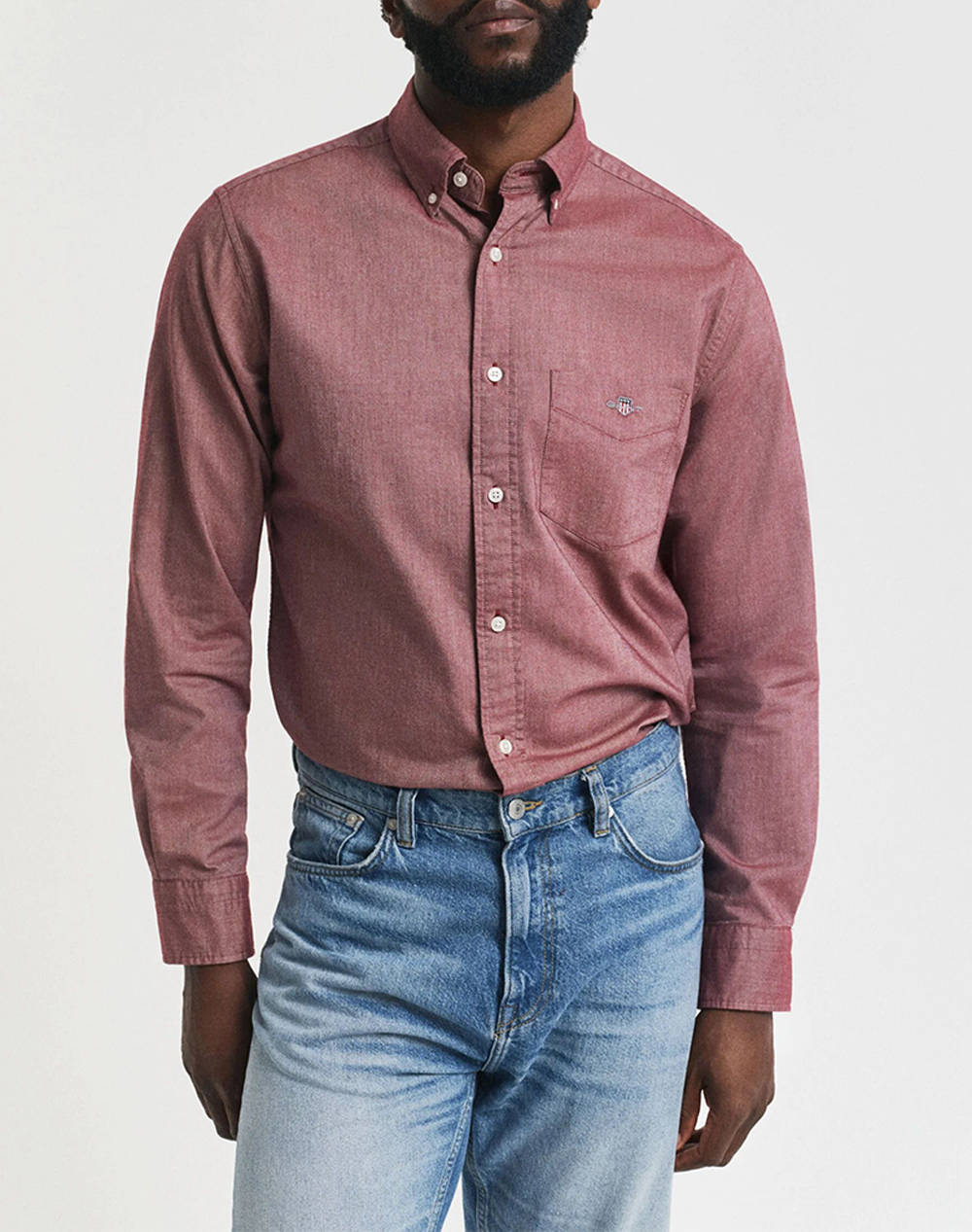 Gant Υποκαμισο Μμ Reg Oxford Shirt Ανδρας Ρουχα Πουκαμισα Darkred Βαμβακι 3G3000200 604 - Koolfly