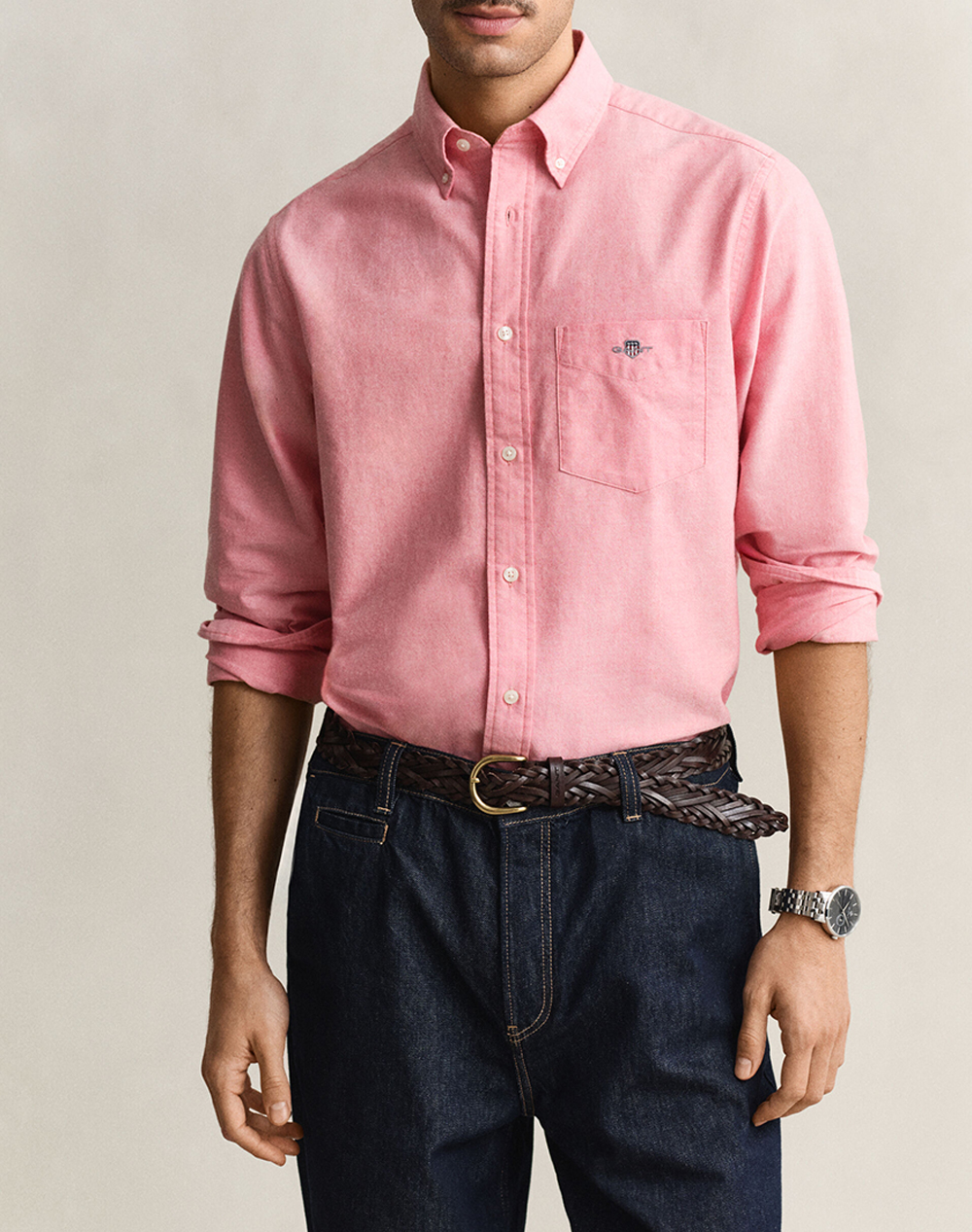 Gant Υποκαμισο Μμ Reg Oxford Shirt Ανδρας Ρουχα Πουκαμισα Pink Βαμβακι 3G3000200 641 - Koolfly