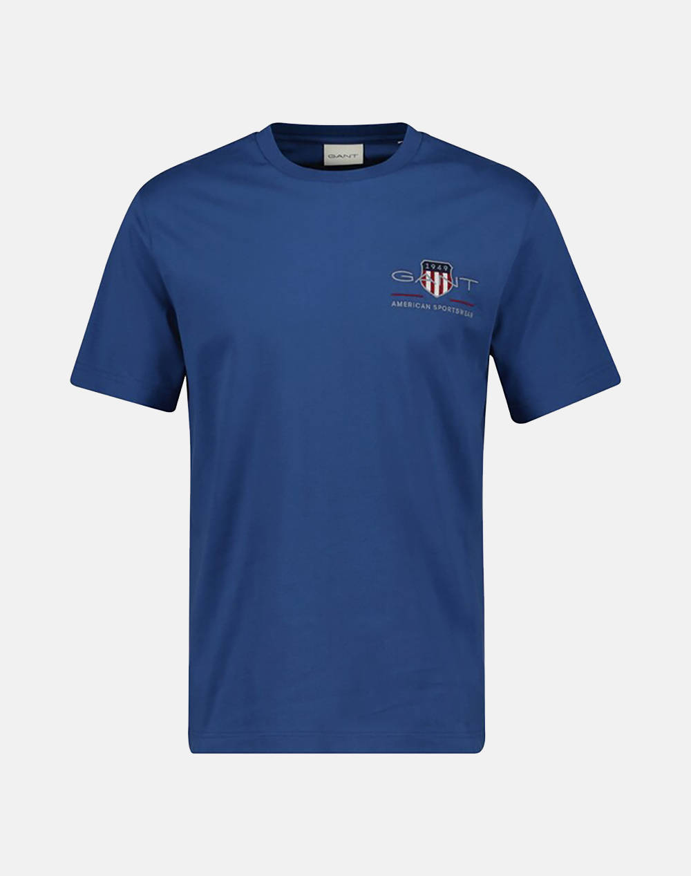 Gant Μπλουζα Κμ Reg Archive Shield Emb Ss T Shirt Ανδρας Ρουχα Μπλουζες T Shirt Blue Βαμβακι 3G2067004 442 - Koolfly