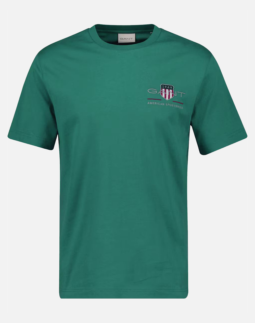Gant Μπλουζα Κμ Reg Archive Shield Emb Ss T Shirt Ανδρας Ρουχα Μπλουζες T Shirt Mediumforestgreen Βαμβακι 3G2067004 376 - Koolfly