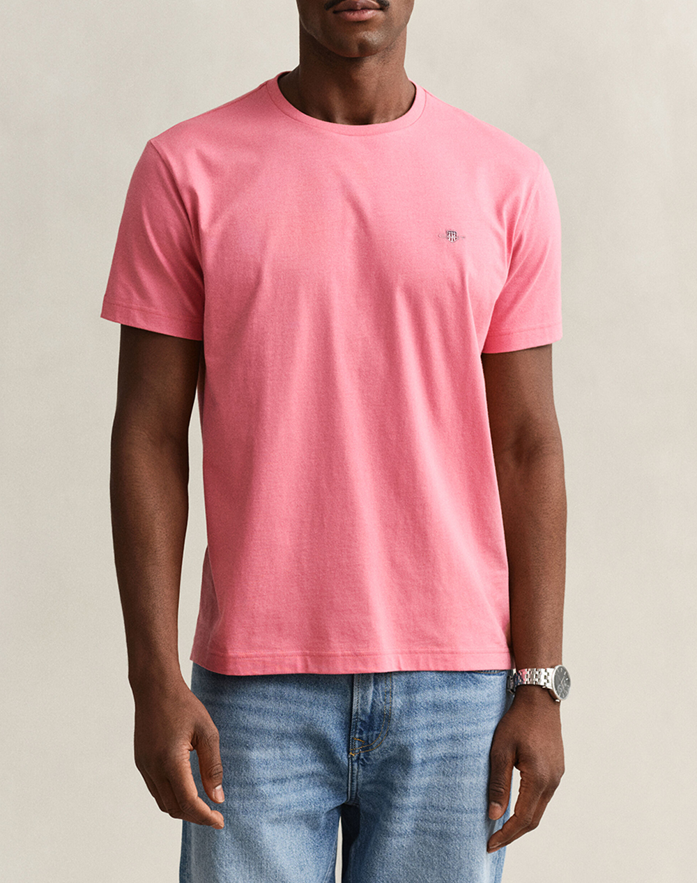 Gant Μπλουζα Κμ Reg Shield Ss T Shirt Ανδρας Ρουχα Μπλουζες T Shirt Pink Βαμβακι 3G2003184 622 - Koolfly