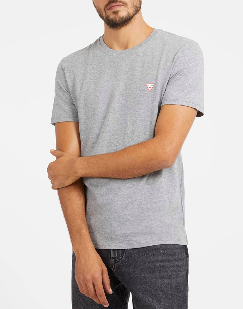 Guess Cn Ss Core Tee Men''S T Shirt Men Clothes T Shirts & Sweatshirts T Shirts Gray Cotton M2Yi36I3Z14 Mrh Male T-Shirts