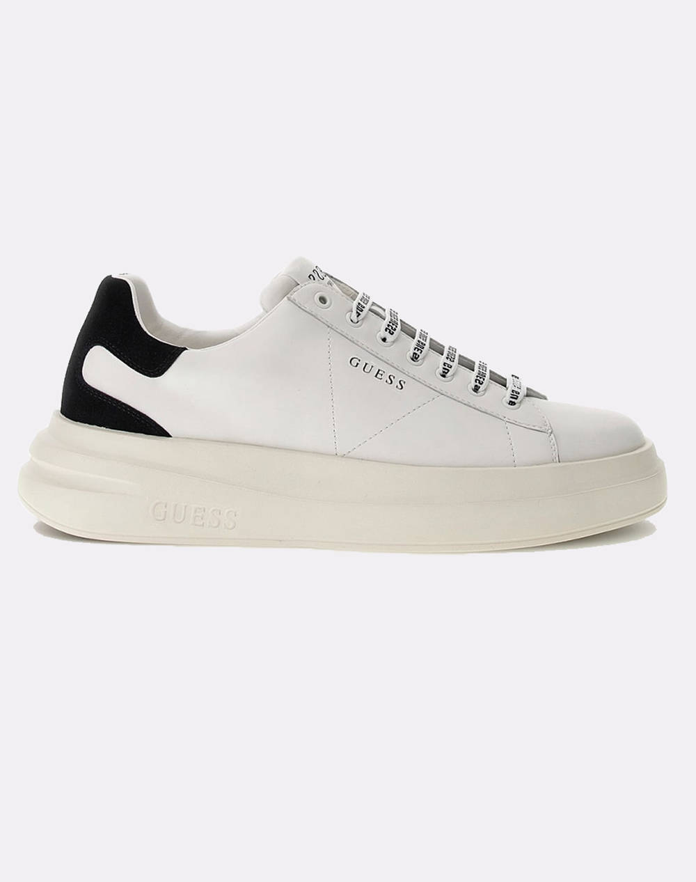 Guess Elba Suede Shoes M Men Footwear Sneakers White Synthetic Fmpvibsue12 Whibk Male Sneakers