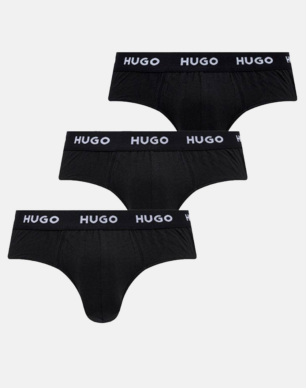 Hugo Εσωρουχο Hipbrief Tripletpack Ανδρας Εσωρουχα Σλιπ Σλιπ Totalblack Βαμβακι,Με Ελασταν 50469763 001 - Koolfly