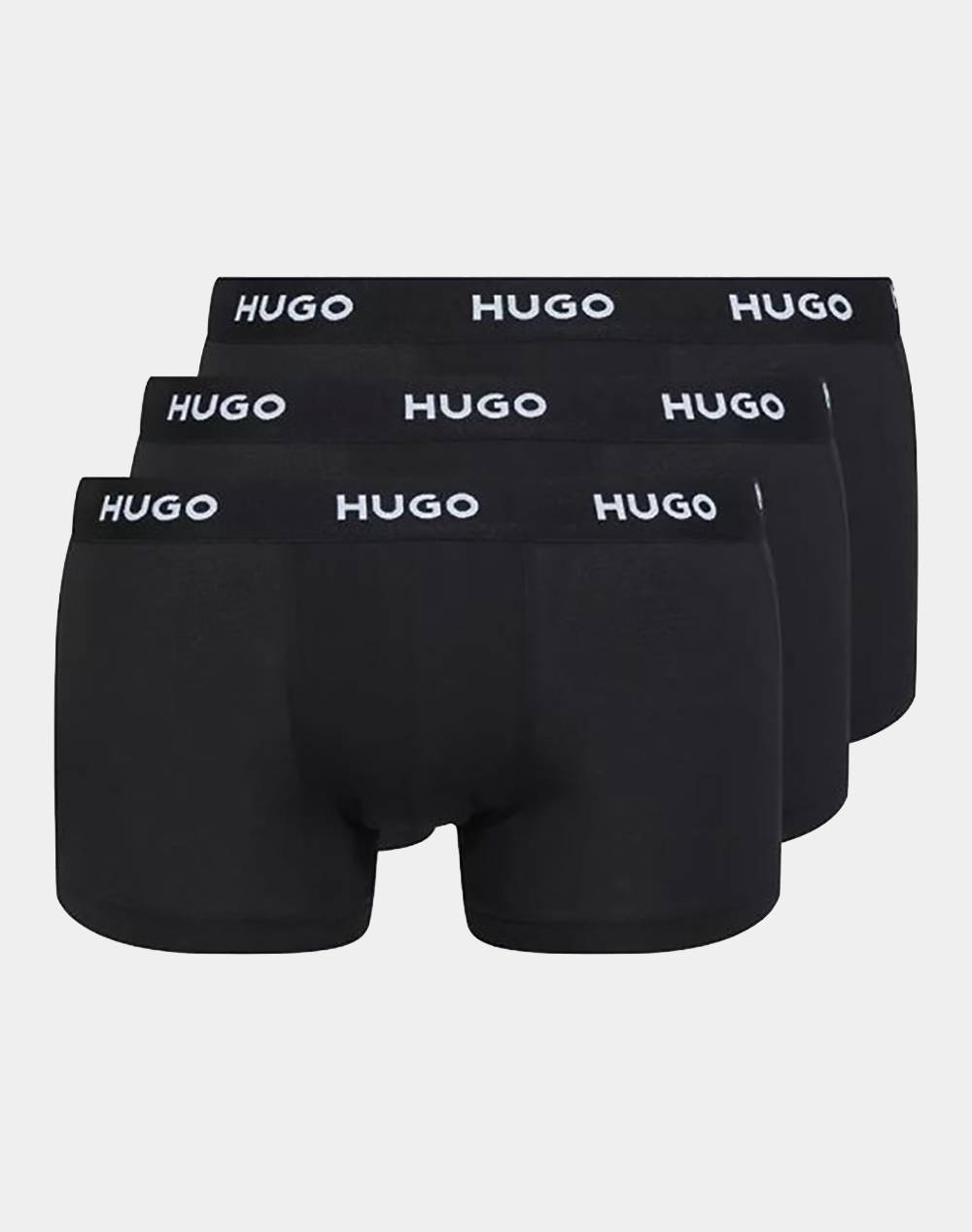 Hugo Boss Trunk Triplet Pack Men Underwear Briefs Boxer Briefs Black Cotton,Elastic 50469786 001 Male Boxer Briefs Black