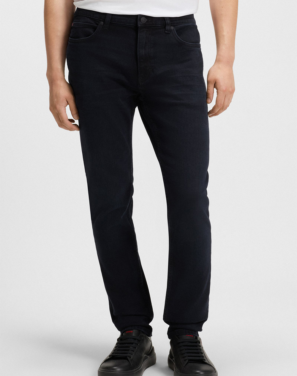 Hugo Hugo 734 10259627 02 Ανδρας Ρουχα Παντελονια Jeans Darkblue Βαμβακιμε Ελασταν 50517493 403 403