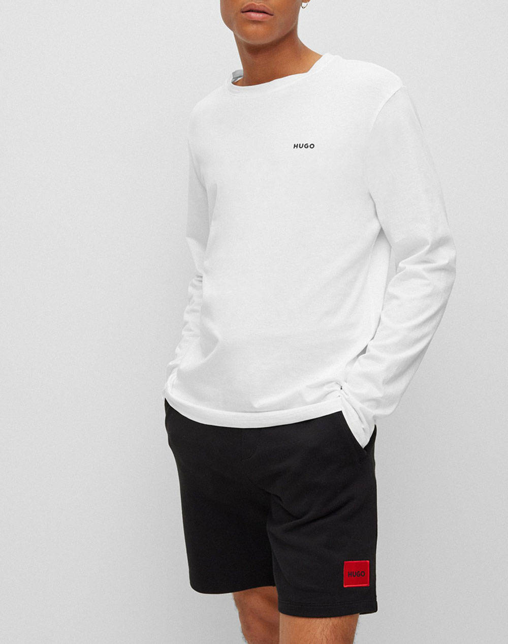 Hugo Μπλουζα Jersey Derol222 Ανδρας Ρουχα Μπλουζες T Shirt White Βαμβακι 50466159 100