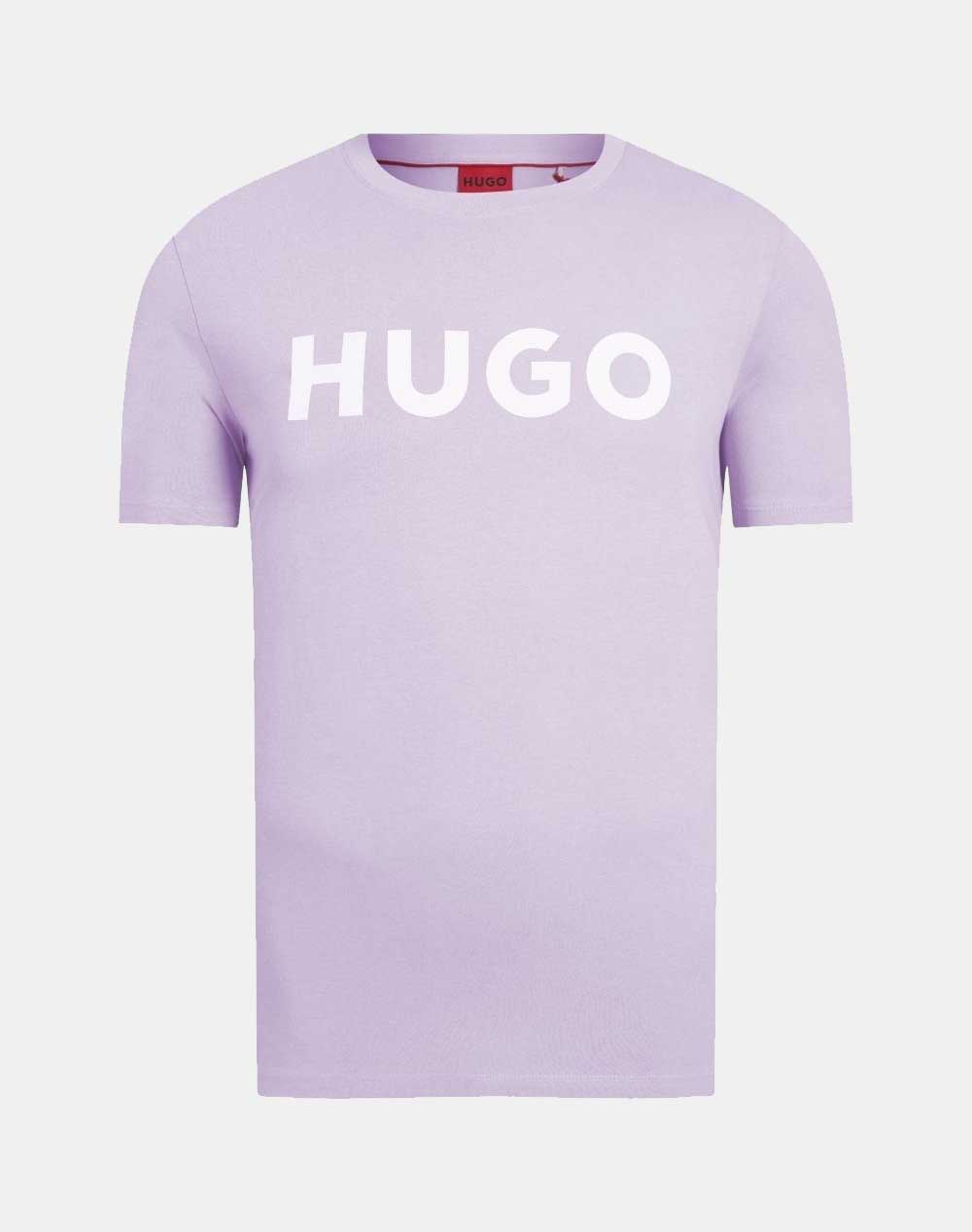 Hugo Boss Jersey Dulivio Men Clothes T Shirts & Sweatshirts T Shirts Lightpurple Cotton 50467556 553 Male T-Shirts