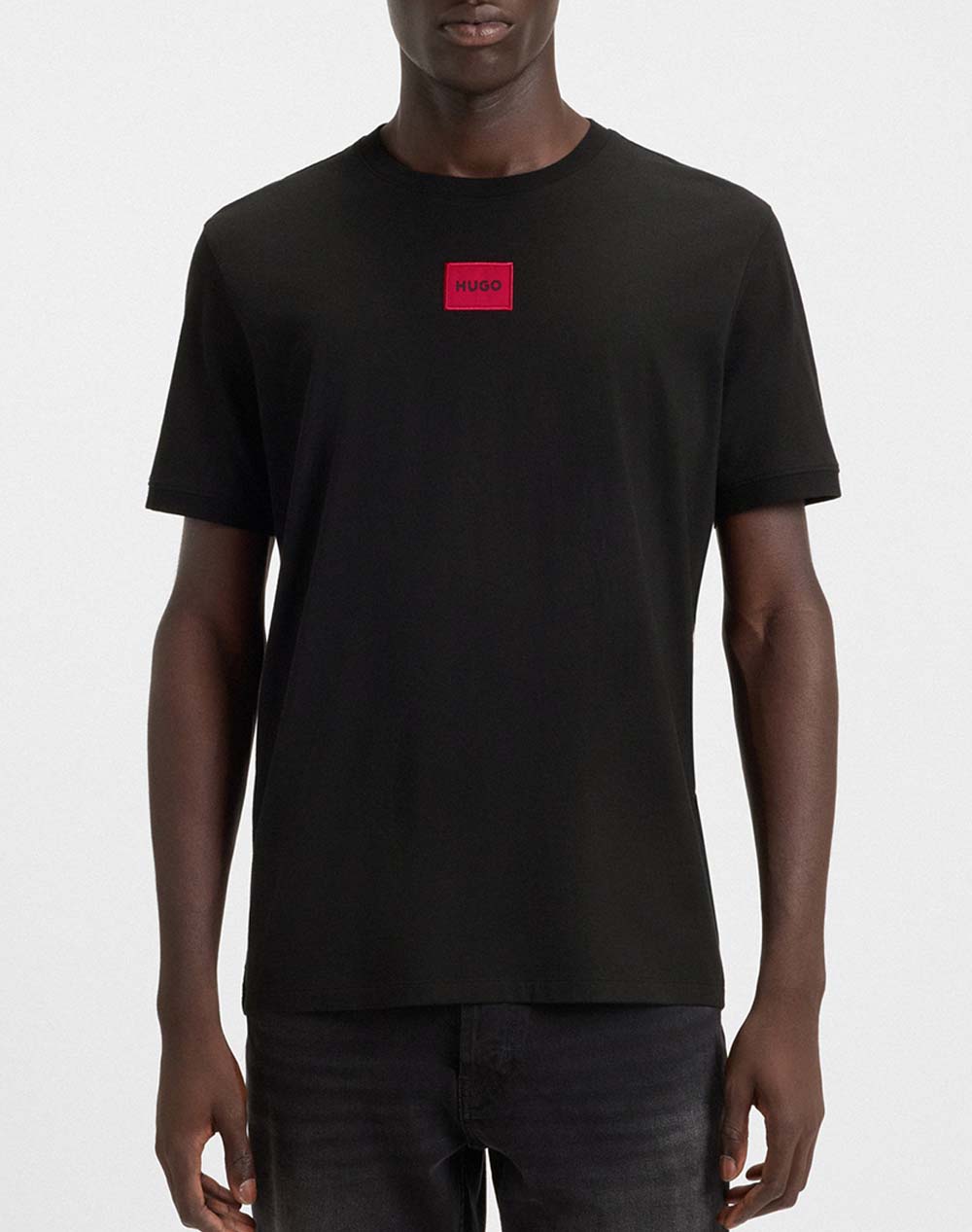 Hugo Diragolino212 10229761 01 Ανδρας Ρουχα Μπλουζες T Shirt Black Βαμβακι 50447978 001 001