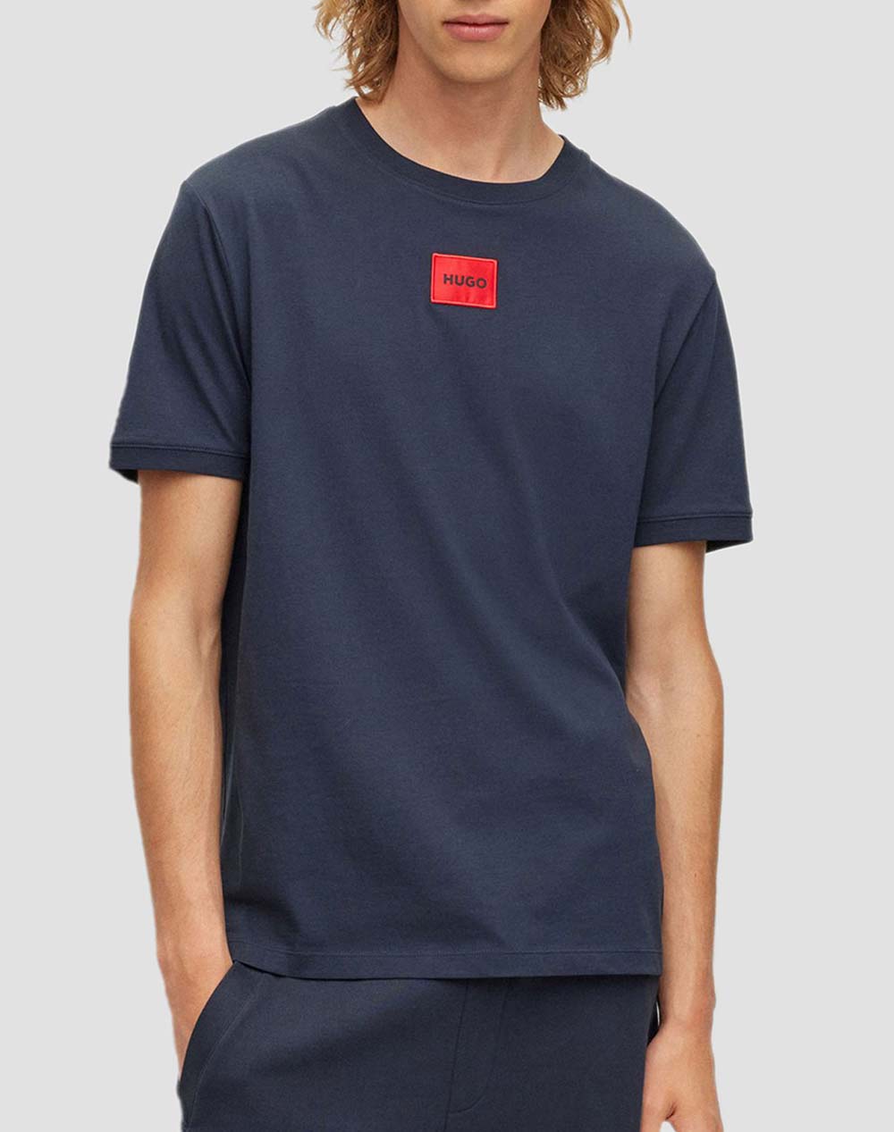 Hugo Diragolino212 10229761 01 Ανδρας Ρουχα Μπλουζες T Shirt Darkblue Βαμβακι 50447978 405 405 - Koolfly