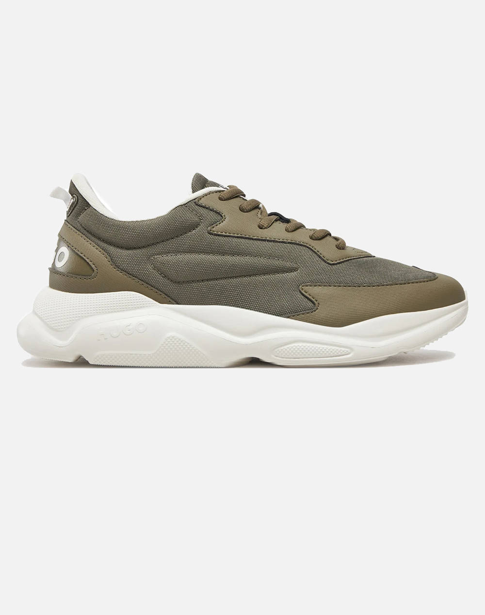 Hugo Leon_Runn_Cvpu_N 10254074 01 Men Sports Shoes Shoes Khaki Imitation Leather,Fabric 50536960 345 Male Shoes Khaki