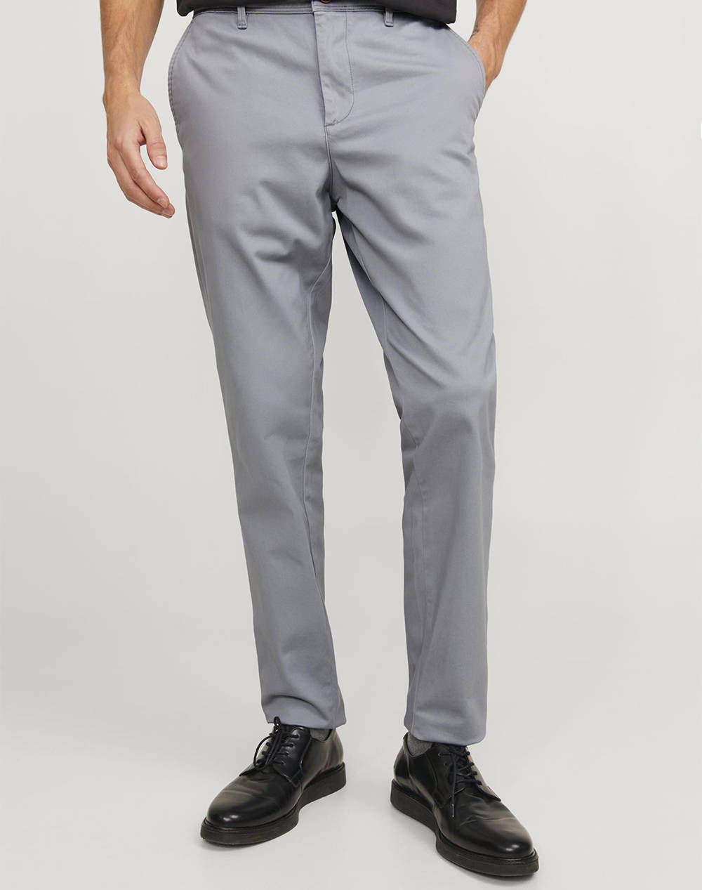 Jack&Jones Παντελονι Jjimarco Jjbowie Sa Noos Ανδρας Ρουχα Παντελονια Chinos Lightgray Βαμβακι,Με Ελασταν 12150148 Ultimate Grey - Koolfly