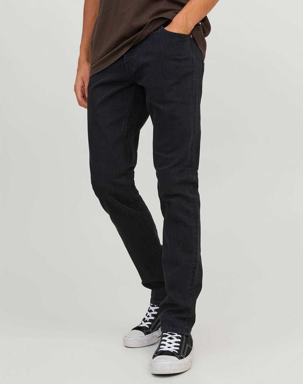 Jack&Jones Jjiglenn Jjoriginal Sq 356 Noos Ανδρας Ρουχα Παντελονια Jeans Denimblack Βαμβακιμε Ελαστανσυνθετικο 12246949 Black Denim