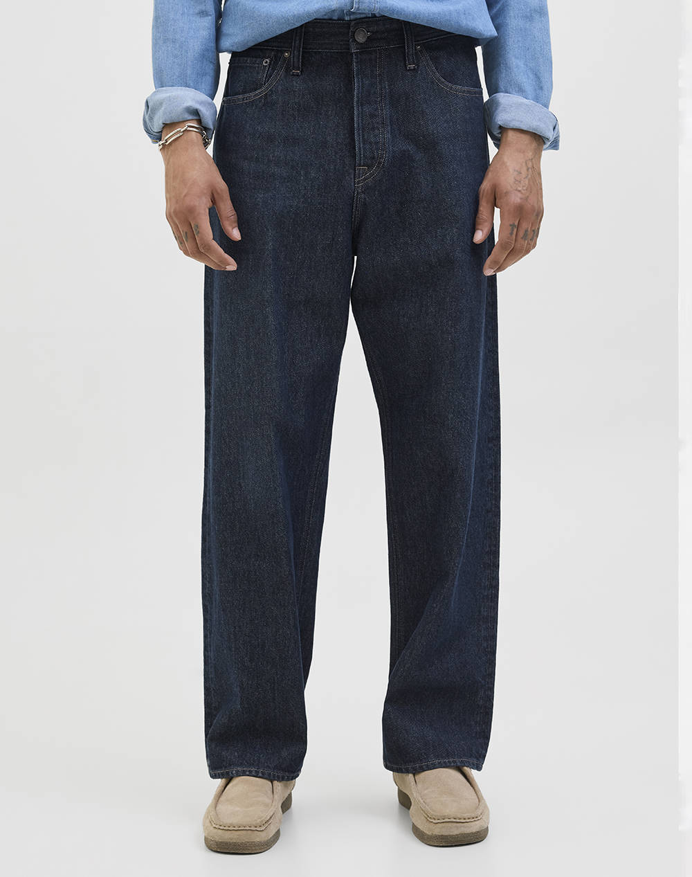Jack&Jones Jjialex Jjoriginal Am 899 Sn Ανδρας Ρουχα Παντελονια Jeans Denimdarkblue Βαμβακι 12278116 Blue Denim - Koolfly