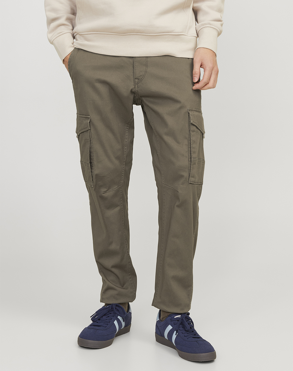 Jack&Jones Jjipaul Jjflake Akm 542 Black Noos Men Clothes Trousers Cargo Brown Synthetic,Cotton 12139912 Wren Male Cargo Brown