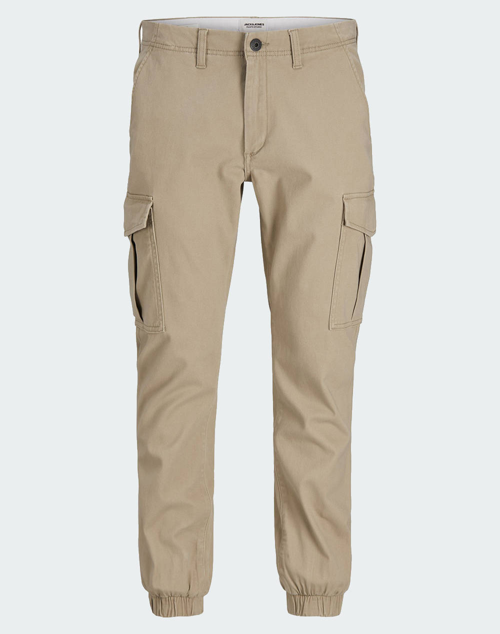 Jack&Jones Jpstmarco Jjjoe Cuffed Akm Men Clothes Trousers Cargo Sandybrown Cotton,Elastic 12186889 Crockery Male Cargo Brown