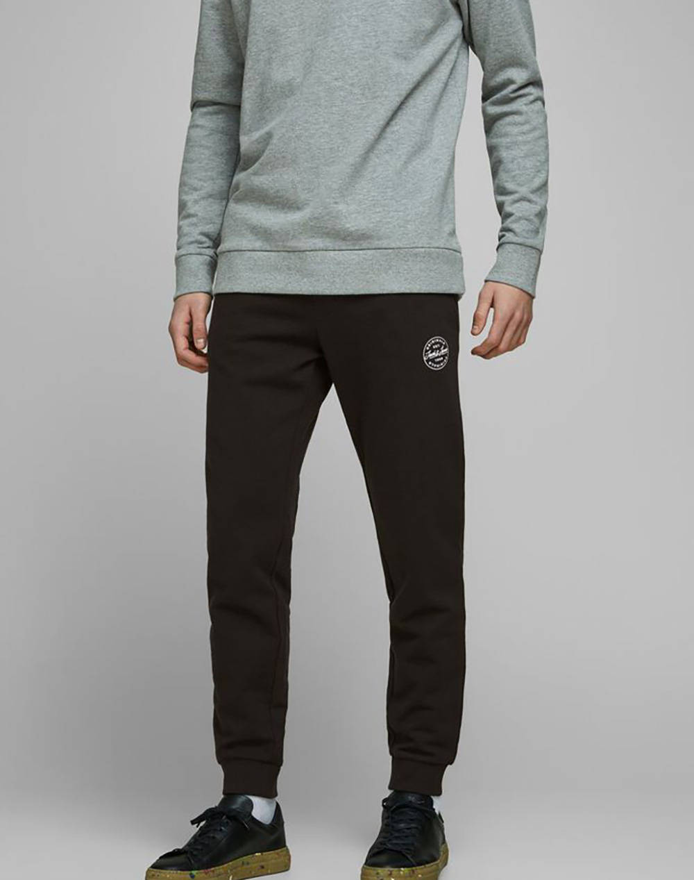 Jack&Jones Παντελονι Φορμας Jjigordon Jjshark Sweat Pants At Noos Ανδρας Ρουχα Παντελονια Παντελονια Φορμας Black Βαμβακι 12165322 Black - Koolfly