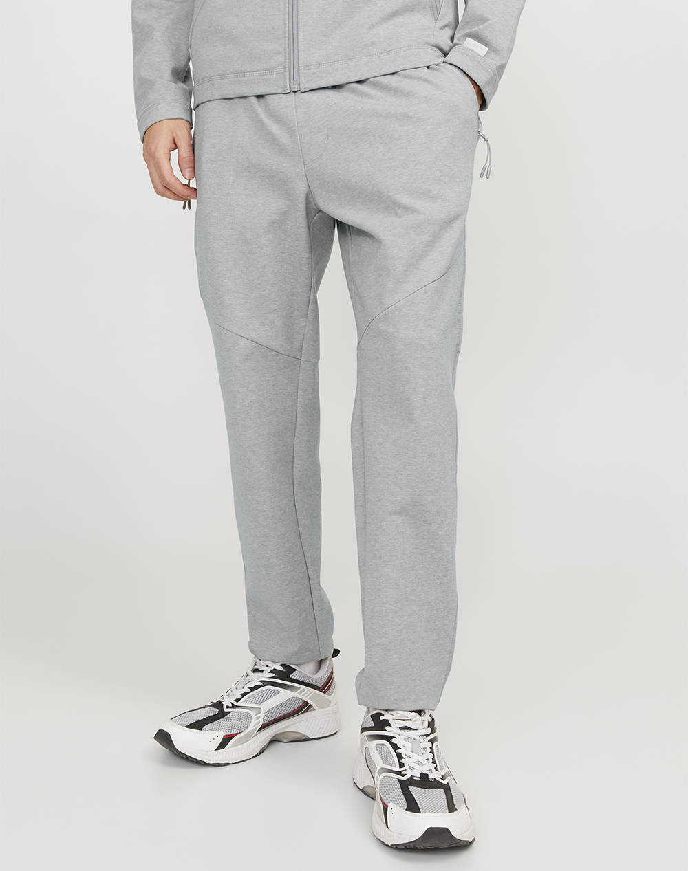 Jack&Jones Jpstwill Jjcloud Sweat Pants Noos Men Clothes Trousers Sweat Pants Lightgray Cotton,Elastic,Synthetic 12253727 Light Grey Melange Male
