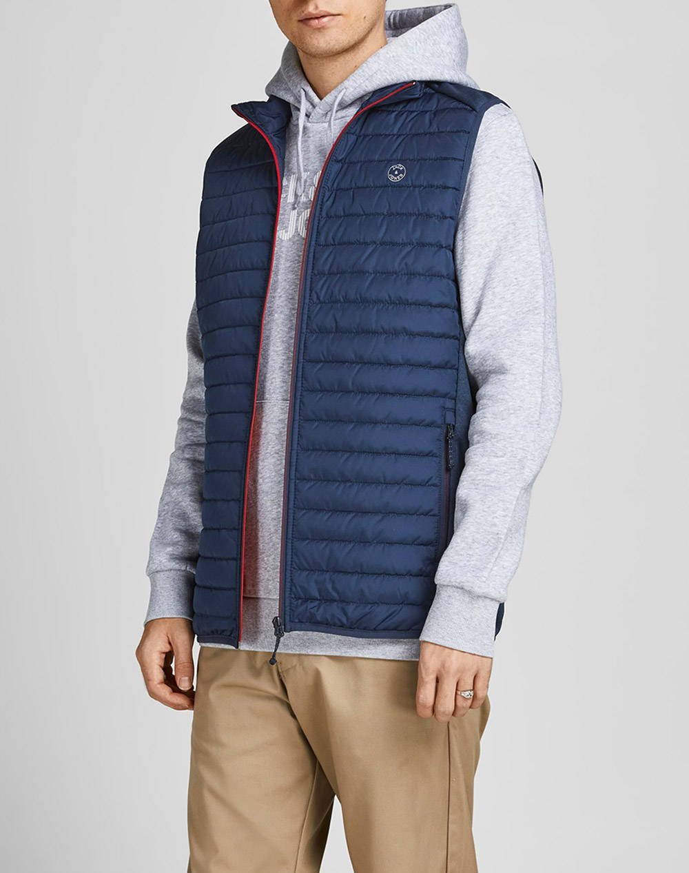 Jack&Jones Jjemulti Bodywarmer Collar Noos Ανδρας Ρουχα Πανωφορια Γιλεκα Navyblue Συνθετικο 12200684 Navy Blazer