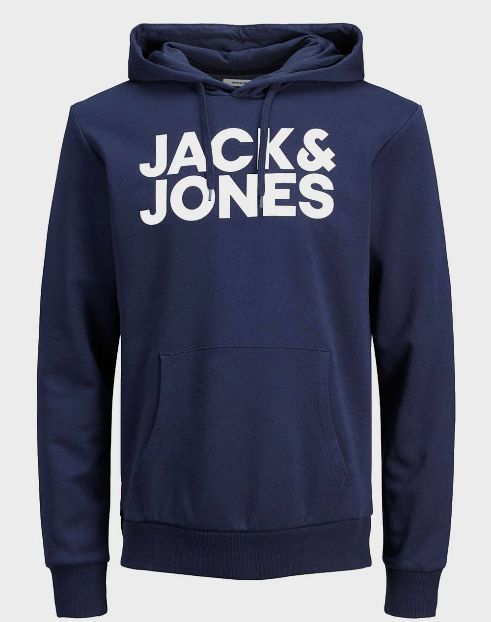 Jack&Jones Shirt Jjecorp Logo Sweat Hood Noos Men Clothes T Shirts & Sweatshirts Sweatshirts Navyblue Cotton,Synthetic 12152840 Navyblazer/Reg Male