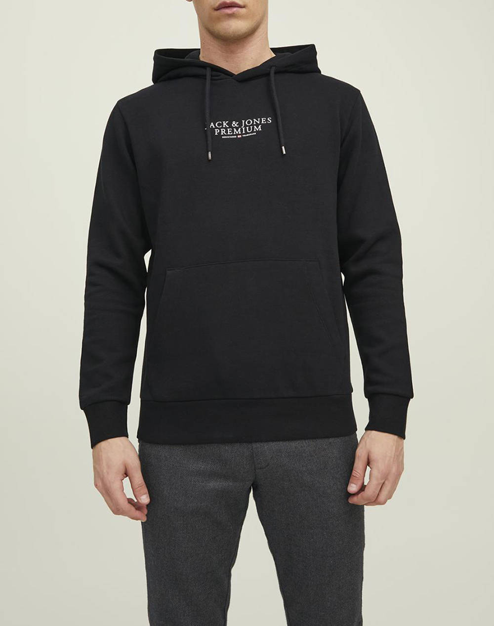 Jack&Jones Jprbluarchie Sweat Hood Noos Ανδρας Ρουχα Μπλουζες Φουτερ Black Βαμβακι,Συνθετικο 12216335 Black - Koolfly