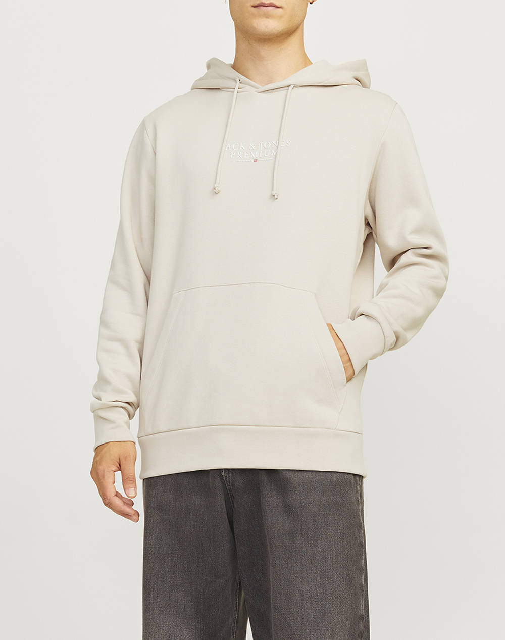 Jack&Jones Jprbluarchie Sweat Hood Noos Ανδρας Ρουχα Μπλουζες Φουτερ Cream Βαμβακι,Συνθετικο 12216335 Moonbeam - Koolfly