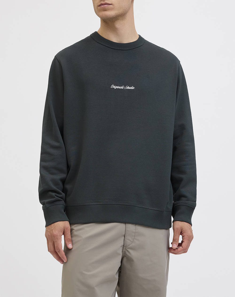 Jack&Jones Jornorrebro Emb Sweat Crew Noos Ανδρας Ρουχα Μπλουζες Φουτερ Gray Βαμβακι,Συνθετικο 12282893 Forest River - Koolfly