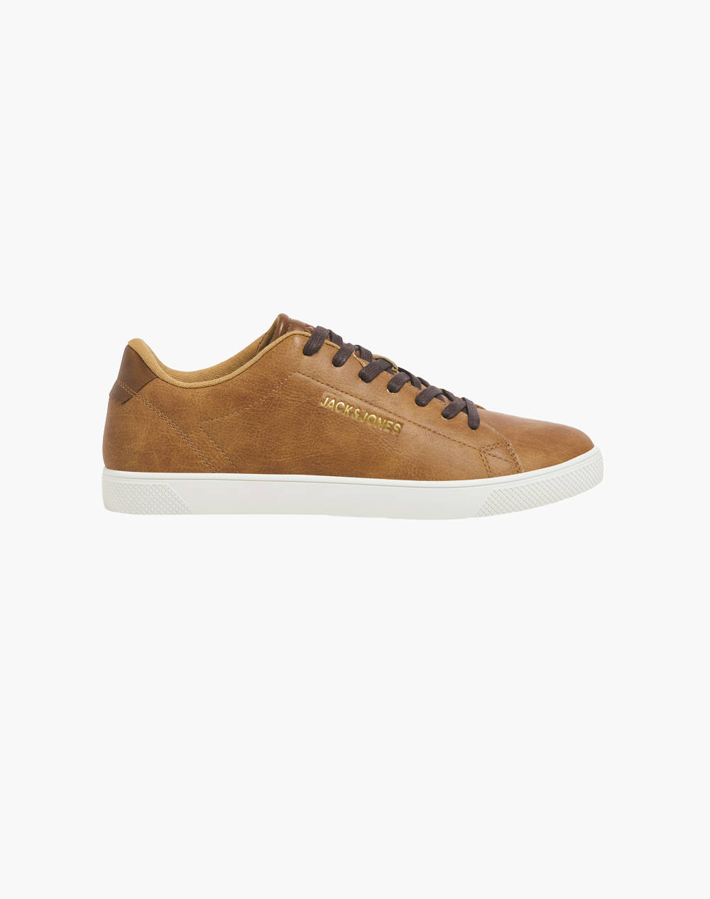 Jack&Jones Jfwbosley Pu Sneaker Noos Ανδρας Παπουτσια Sneakers Tan Συνθετικο 12203642 Cognac
