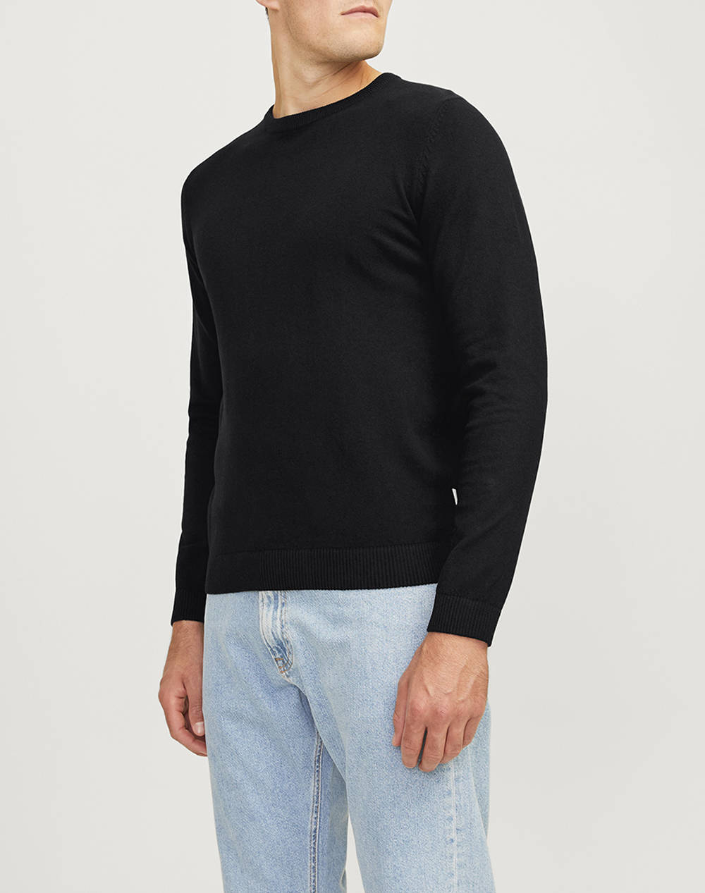 Jj Rebel Jrebcallum Knit Crew Neck Noos Ανδρας Ρουχα Μπλουζες Πλεκτα Black Βαμβακι,Συνθετικο 12263734 Black - Koolfly
