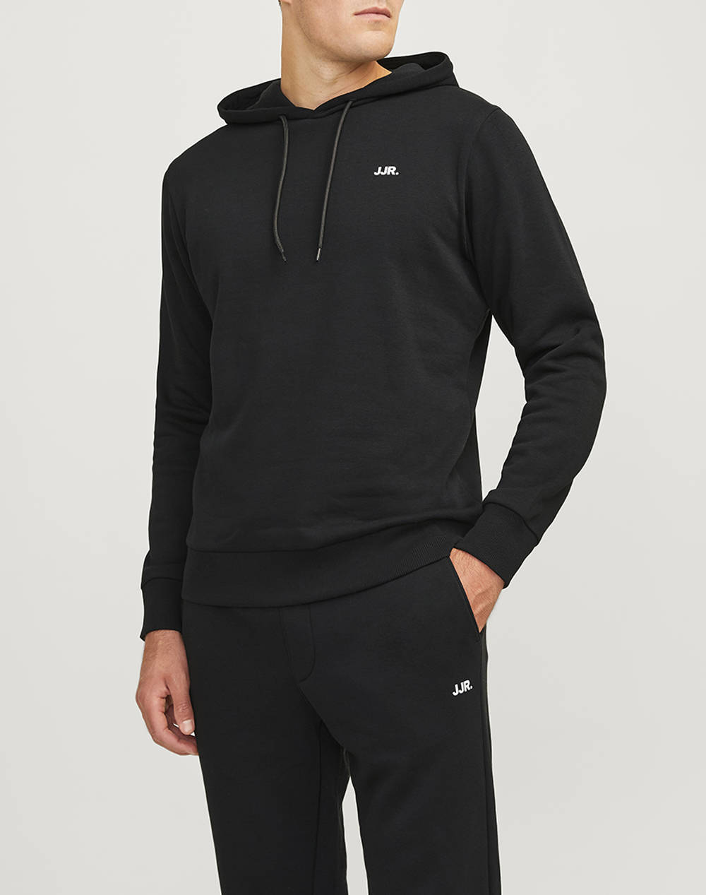 Jj Rebel Logo Sweat Hood Noos Ανδρας Ρουχα Μπλουζες Φουτερ Black Βαμβακι 12263852 Black