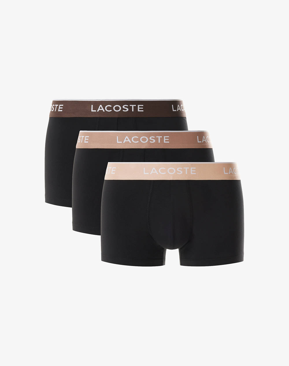 Lacoste Σετ 3 Εσωρουχων Trunk Ανδρας Εσωρουχα Σλιπ Μποξερ Multi Βαμβακιμε Ελασταν 35H1297 I3W