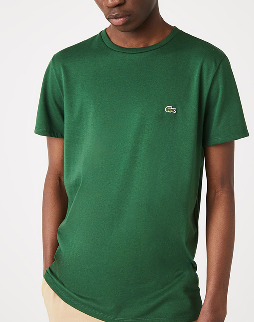 Lacoste Tee Shirt Ss Men Clothes T Shirts & Sweatshirts T Shirts Green Cotton 3Th6709 132 Male T-Shirts Green