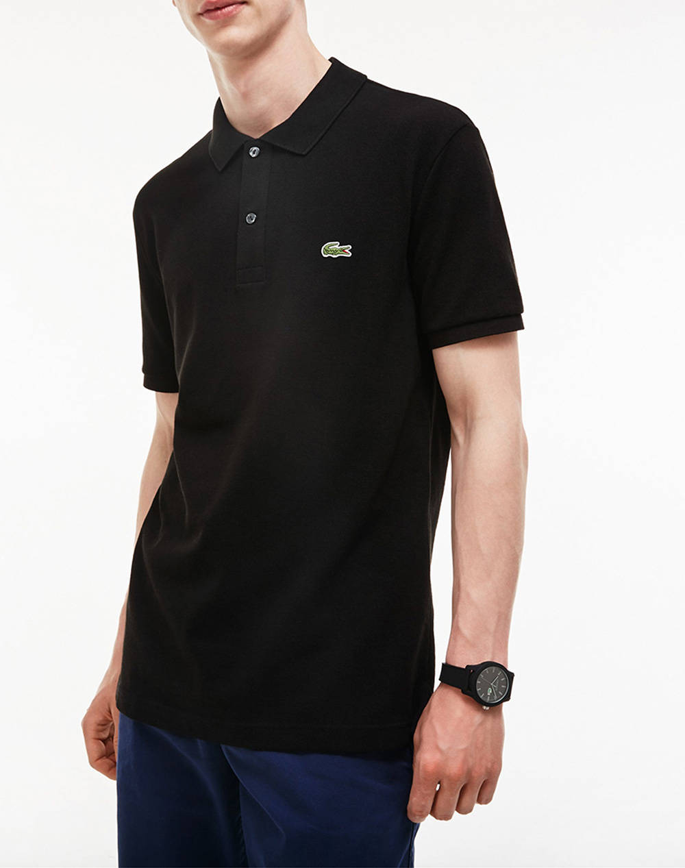 Lacoste Μπλουζα Κμ Polo Ss Ανδρας Ρουχα Μπλουζες Polo Black Βαμβακι 3Ph4012 031