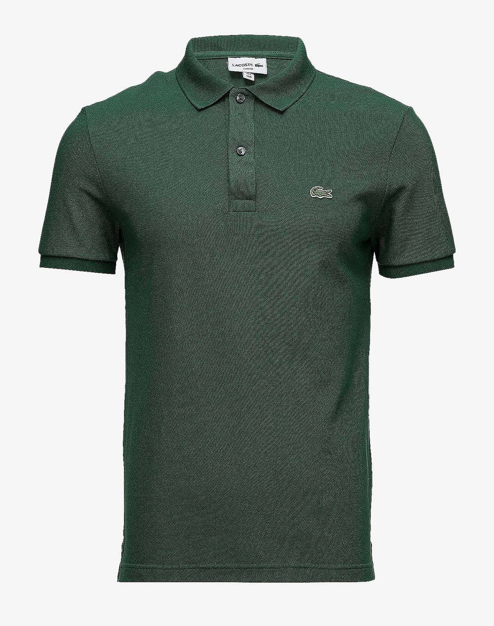 Lacoste Μπλουζα Κμ Polo Ss Ανδρας Ρουχα Μπλουζες Polo Darkgreen Βαμβακι 3Ph4012 132