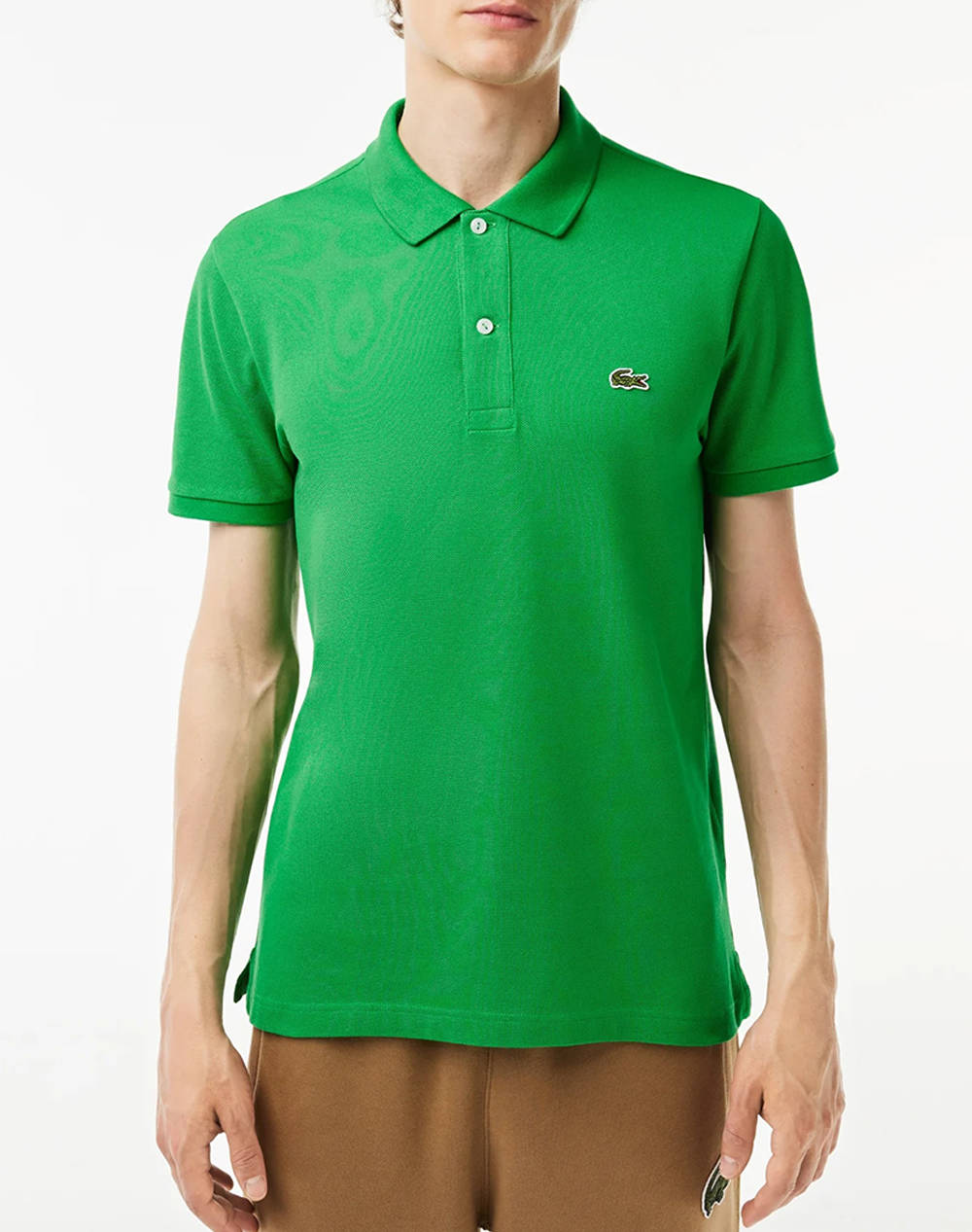 Lacoste Polo T Shirt Men Clothes T Shirts & Sweatshirts Polo Green Cotton 3Ph4012 Siw Male Polo Green