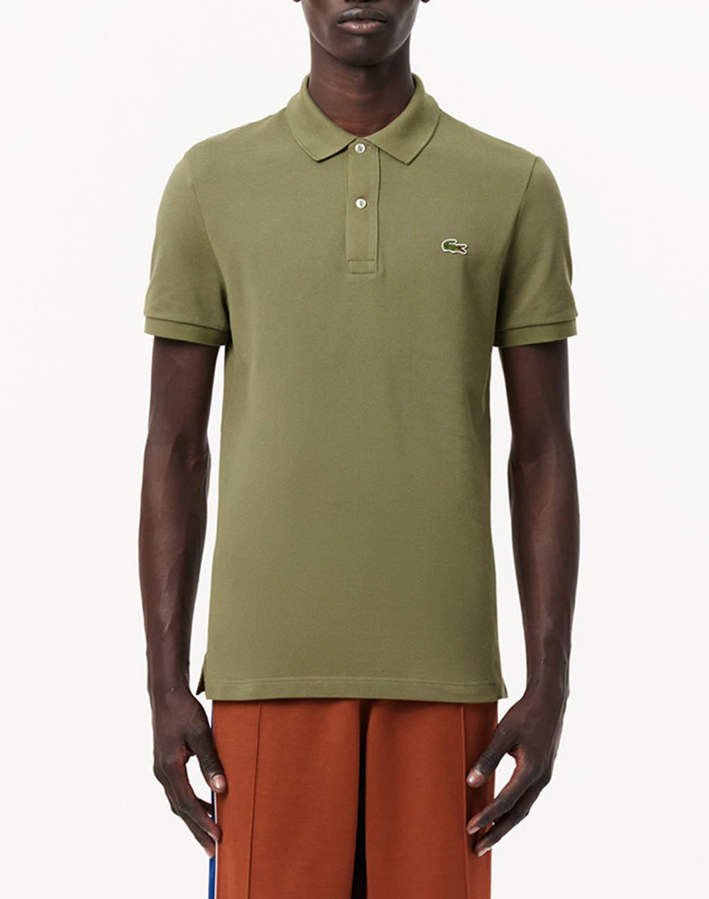 Lacoste Μπλουζα Κμ Polo Ss Ανδρας Ρουχα Μπλουζες Polo Khaki Βαμβακι 3Ph4012 Bmy - Koolfly