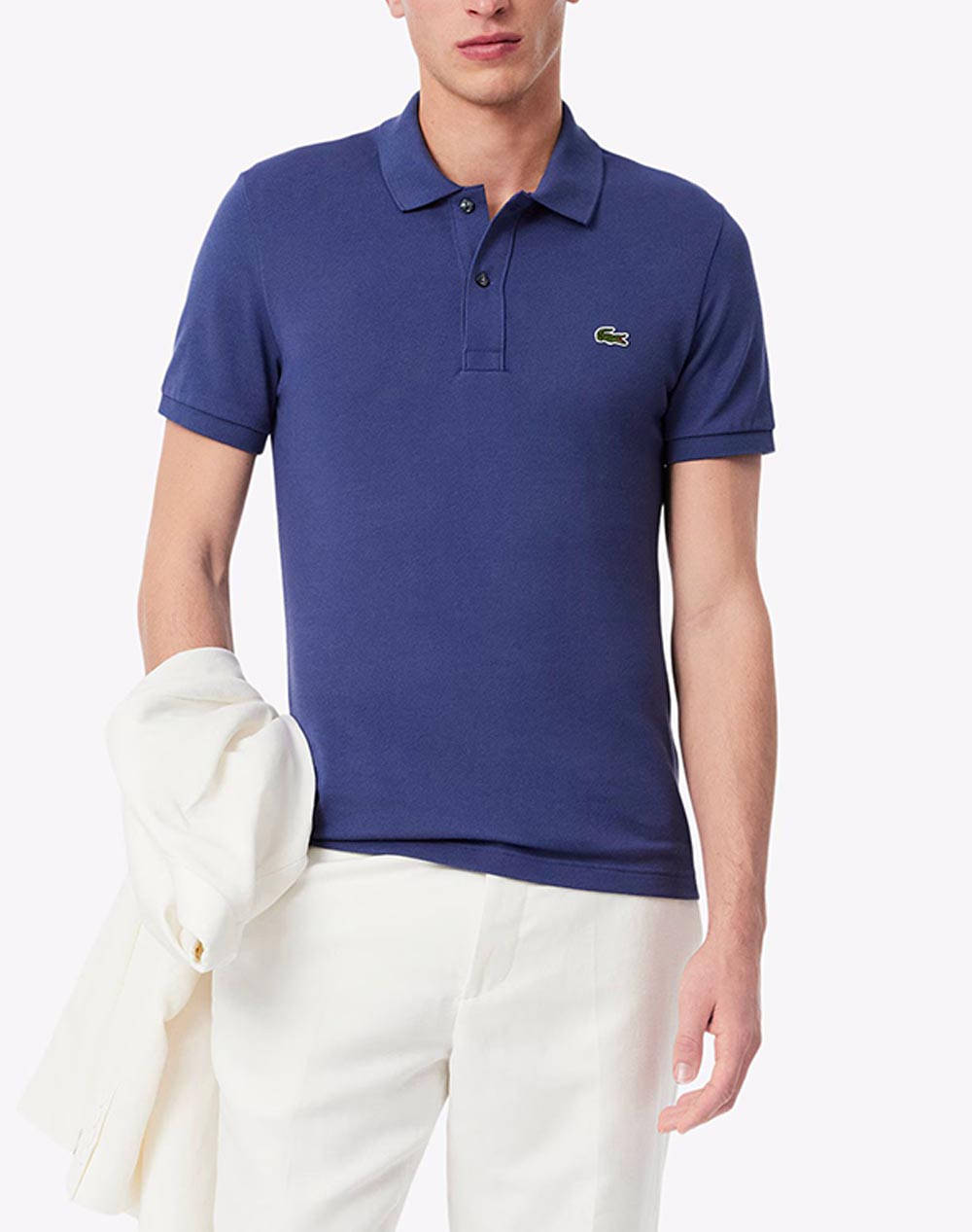 Lacoste Polo T Shirt Men Clothes T Shirts & Sweatshirts Polo Purple Cotton 3Ph4012 I1M Male Polo