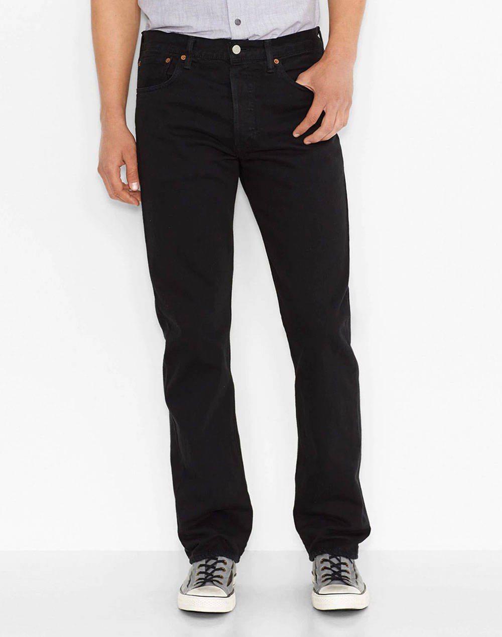 Levis Jeans Men Clothes Trousers Jeans Black Denim,Cotton 00501 0165 0165 Male Jeans Black