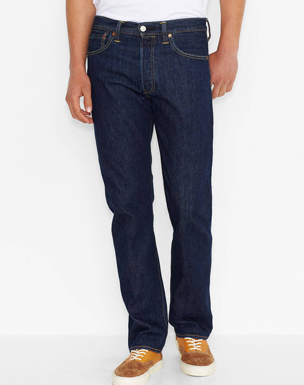 Levis Jeans Men Clothes Trousers Jeans Denimblue Cotton 00501 0101 0101 Male Jeans Blue