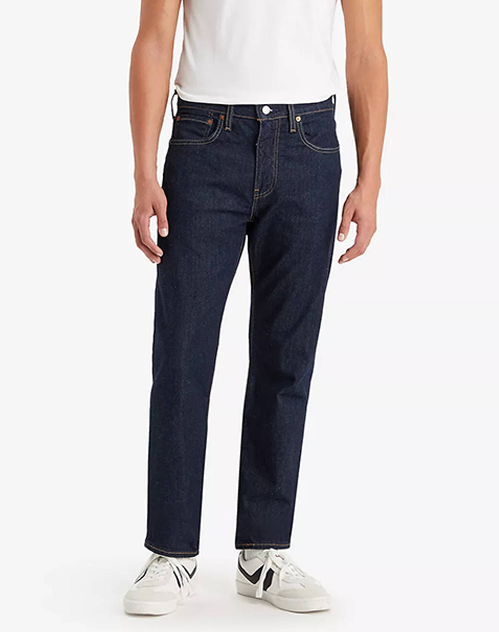 Levis 502 Taper Men Clothes Trousers Jeans Denimdarkblue Cotton,Elastic 29507 0280 0280 Male Jeans Blue