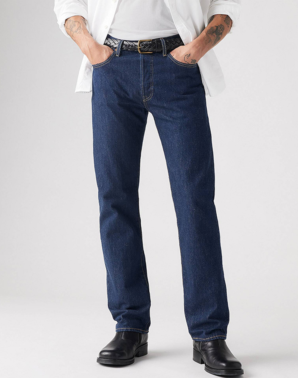 Levis 501 Levis Original Fit Ανδρας Ρουχα Παντελονια Jeans Denimblue Βαμβακι 00501 0101 0101 - Koolfly