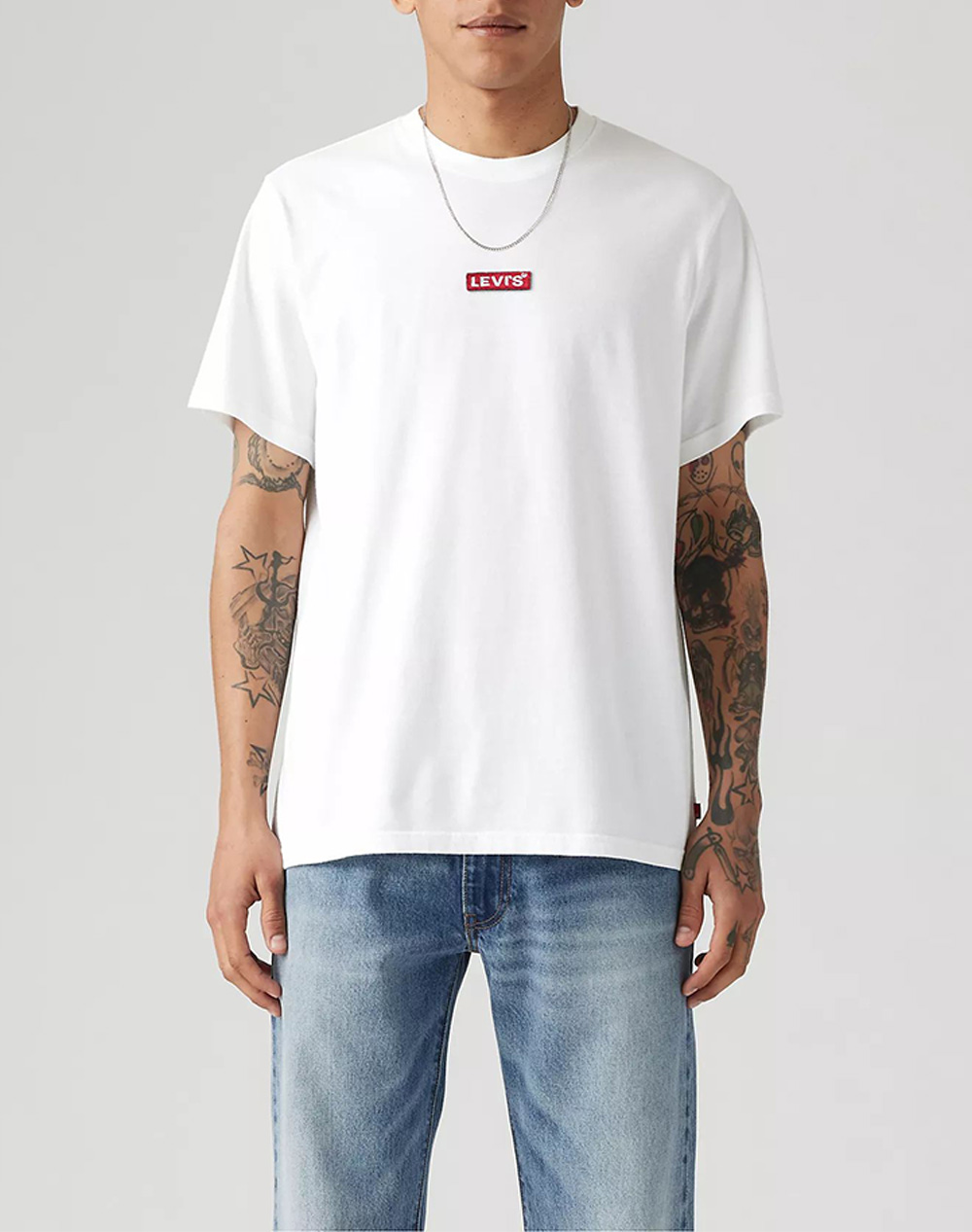 Levis Ss Relaxed Baby Tab T Ανδρας Ρουχα Μπλουζες T Shirt White Βαμβακι 79554 0039 0039 - Koolfly