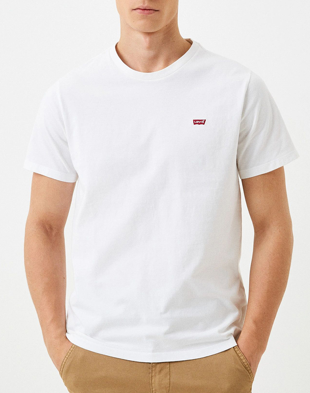 Levis Ss Original Hm Tee Ανδρας Ρουχα Μπλουζες T Shirt White Βαμβακι 56605 0000 0000 - Koolfly
